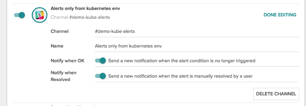 Alert Resolved Status