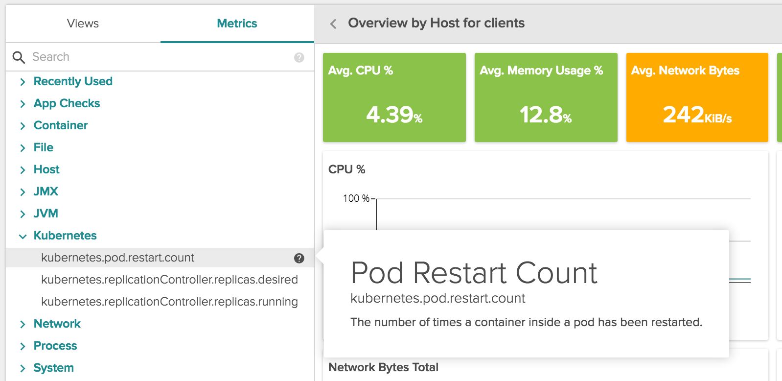 kubernetes metrics