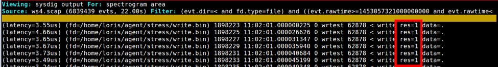csysdig terminal