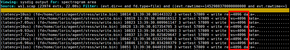 csysdig terminal