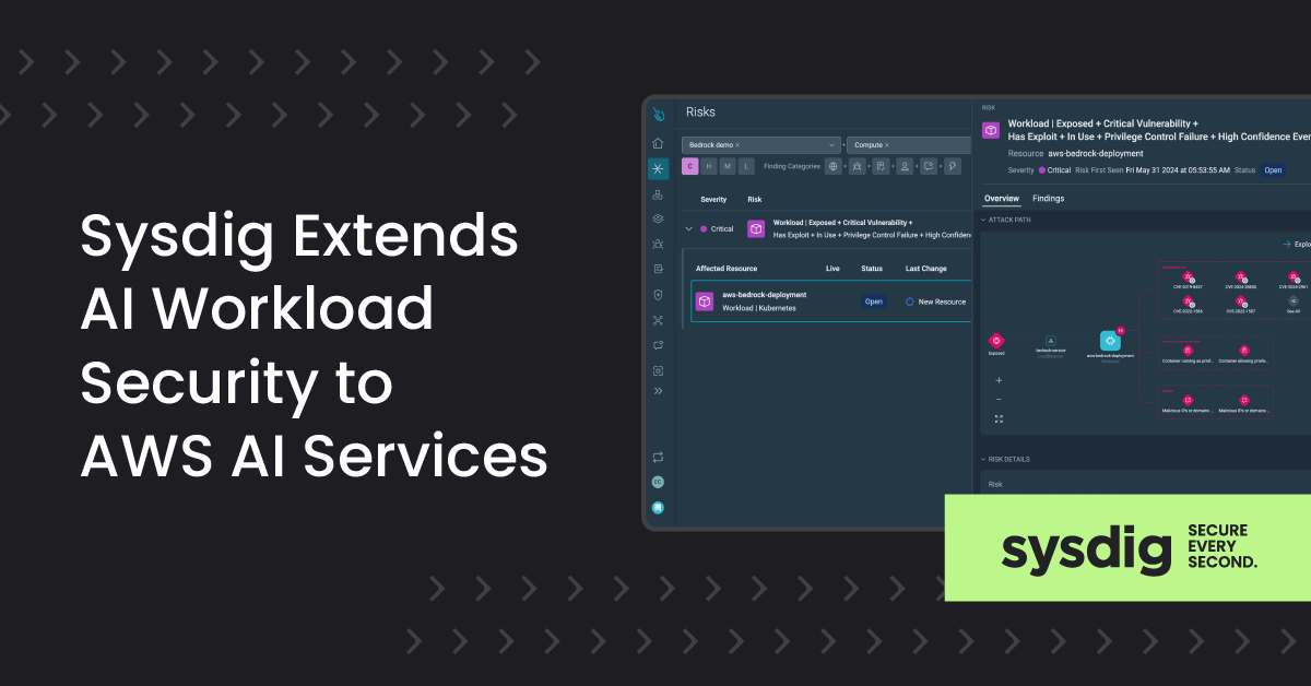 Sysdig Extends AI Workload Security to AWS AI Services