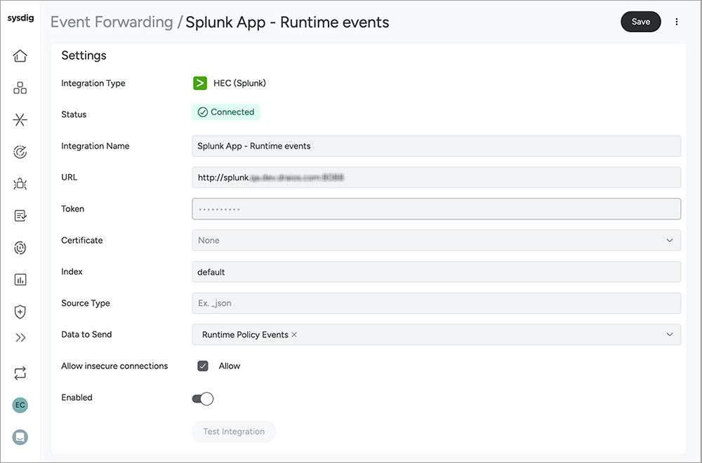 Sysdig and Splunk