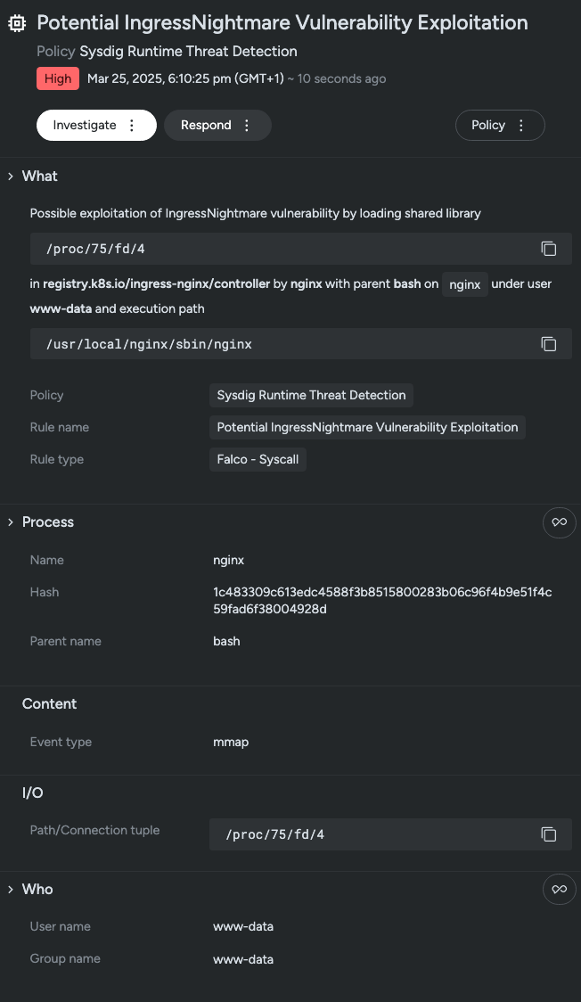 detecting CVE-2025-1974