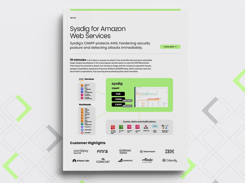 Sysdig and AWS Brief