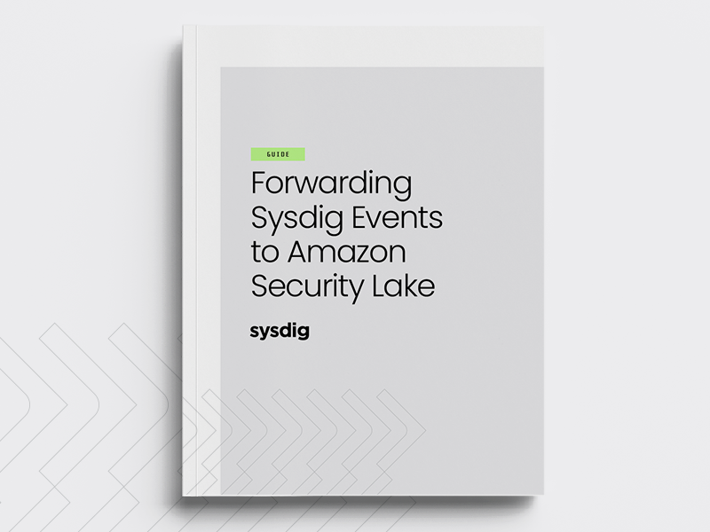 Forwarding Sysdig Events to Amazon Security Lake