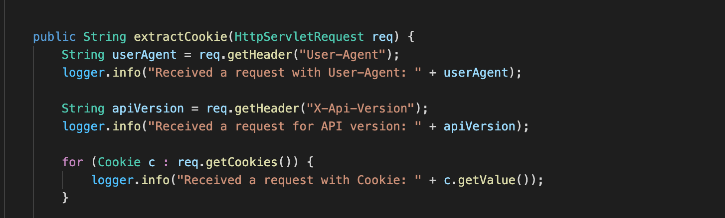 Vulnerable application running