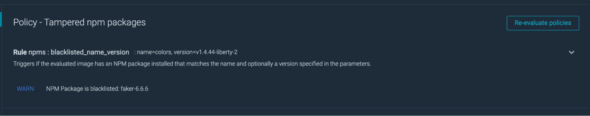 Policy Sysdig Secure