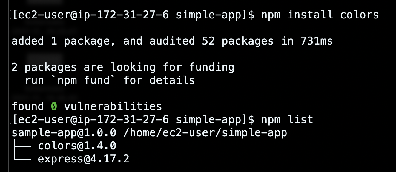 colors.js restaured version without vulnerabilities