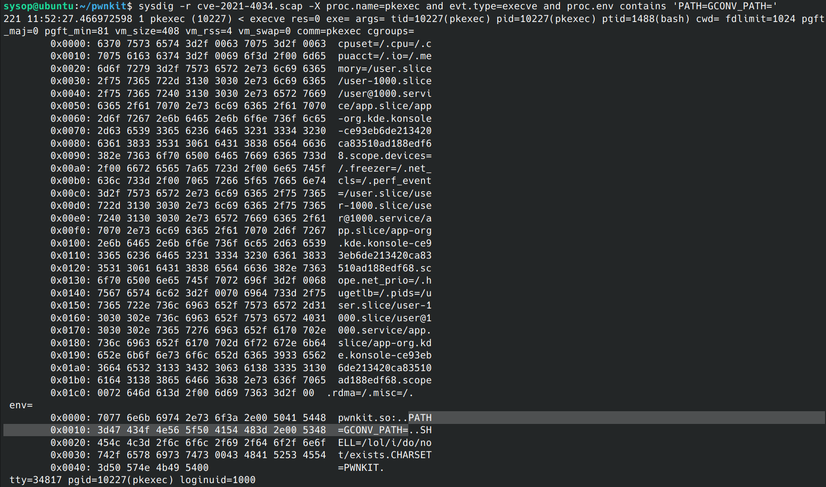 Sysdig Falco runtime detection