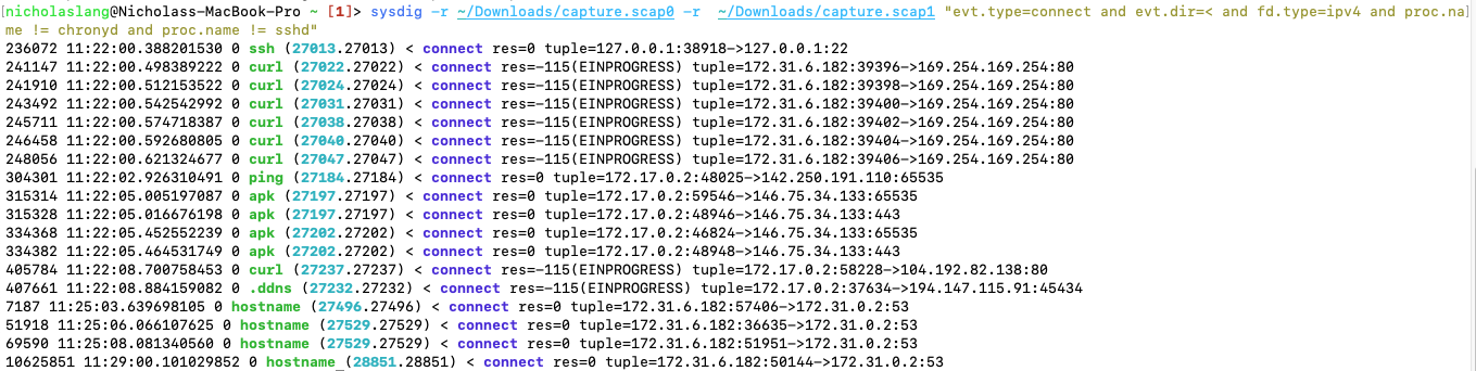 Triaging malicious docker container XMRig