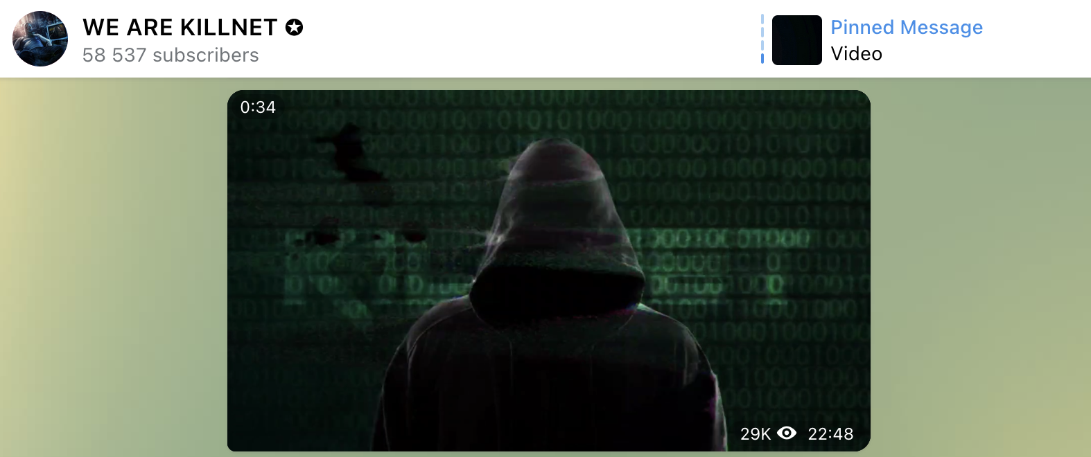 Killnet posted video