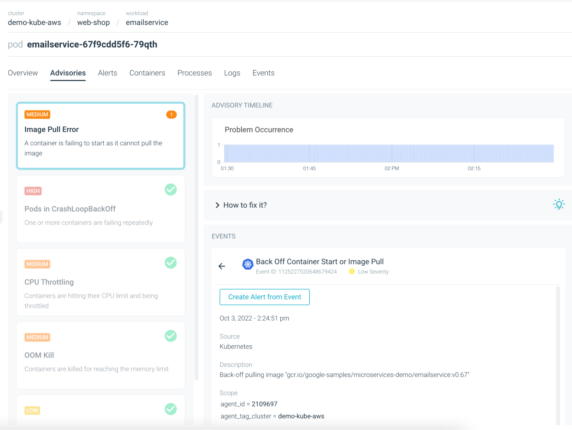 Troubleshooting ErrImagePull and ImagePullBackOff in Sysdig Monitor