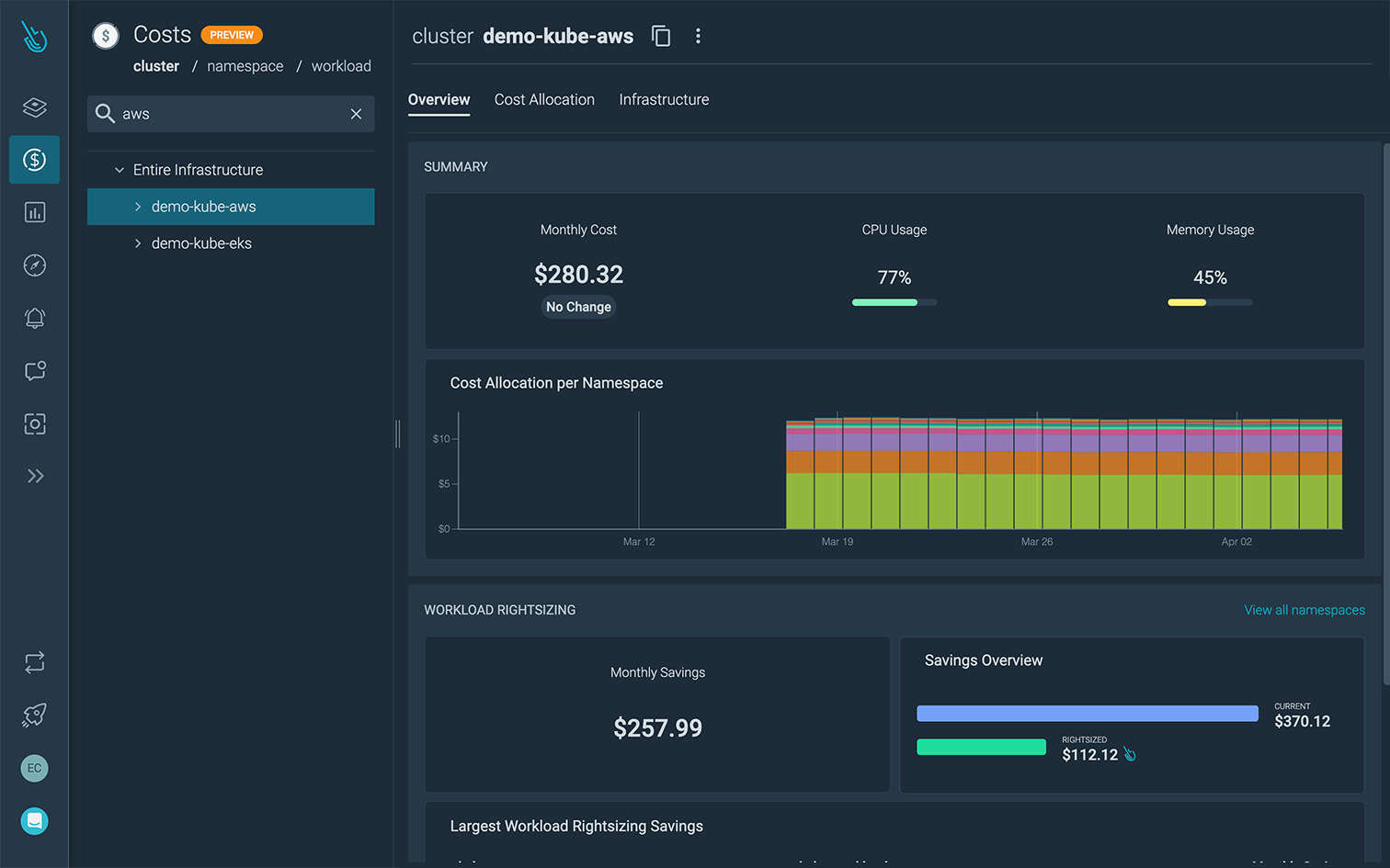 Reduce costs with Sysdig Monitor Cost Advisor