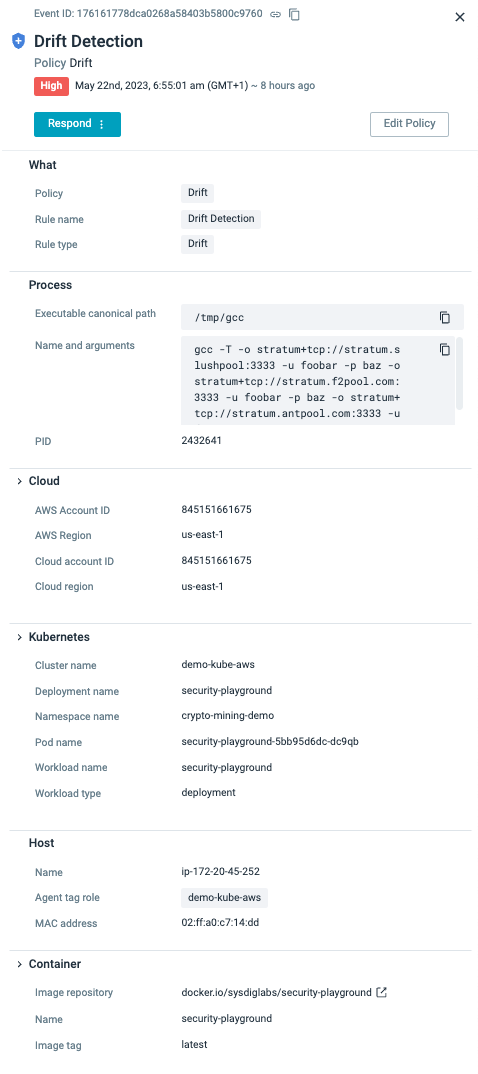 Preventing suspicious behavior with end-to-end detections