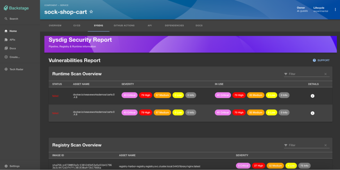 Sysdig 統合のバックステージ