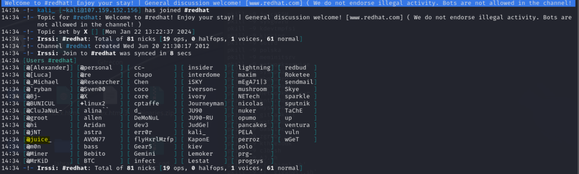 RUBYCARPボットネットグループ