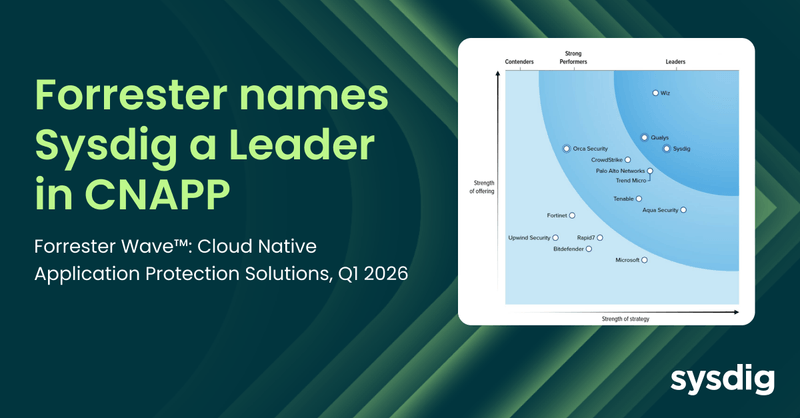 Sysdig named a Leader in the Forrester Wave™: Cloud Native Application ...