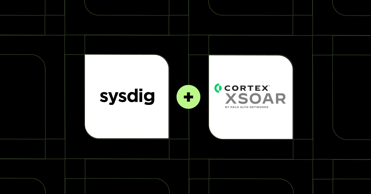 Unifying detection and response: Sysdig + Cortex XSOAR for security at cloud speed