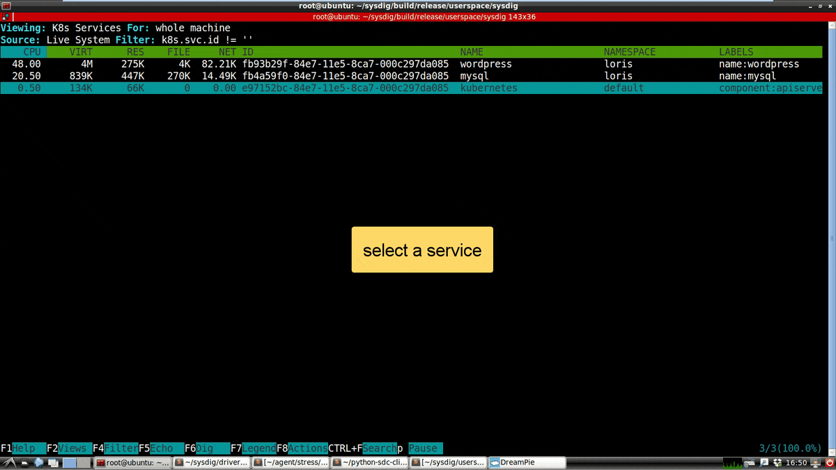Digging into Kubernetes with Sysdig