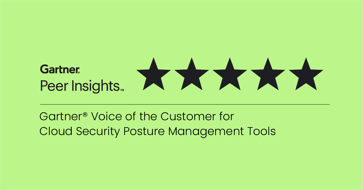Customers Rate Sysdig 5 Out of 5 in Gartner® Voice of the Customer for Cloud Security Posture Management Tools