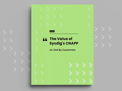 The Value of Sysdig's CNAPP