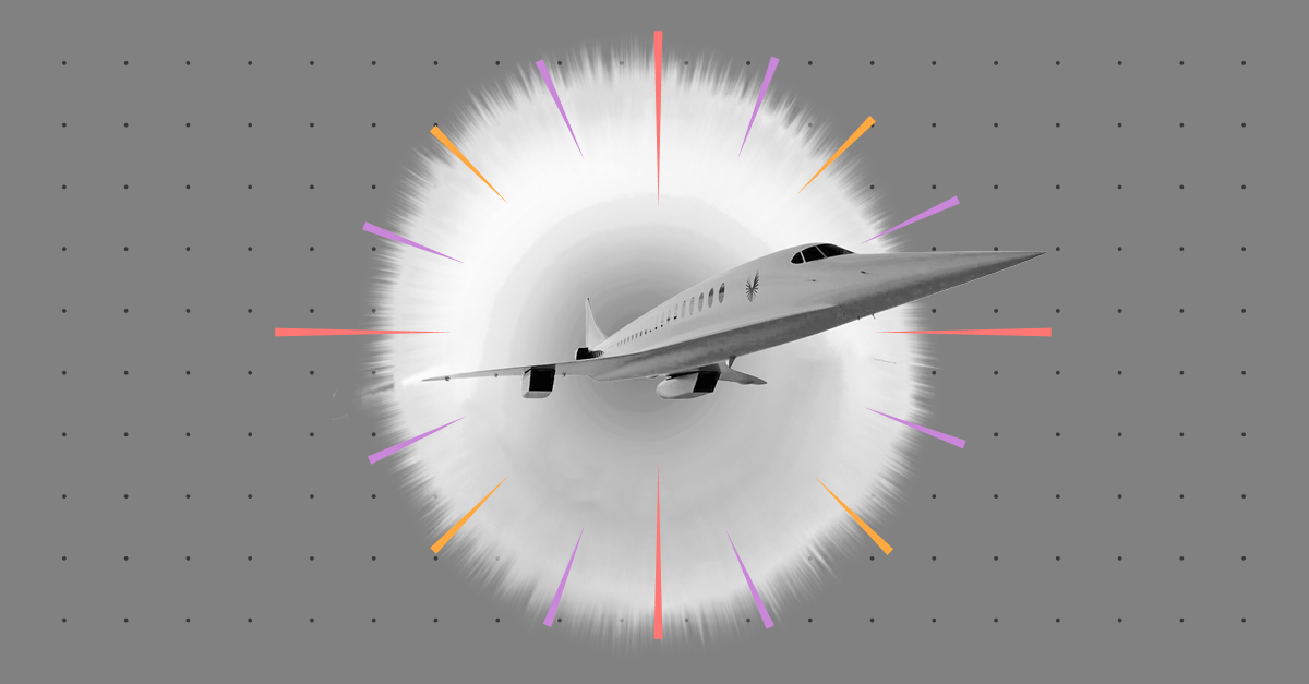 Image of a jet airplane emerging from a monitor's screen. 