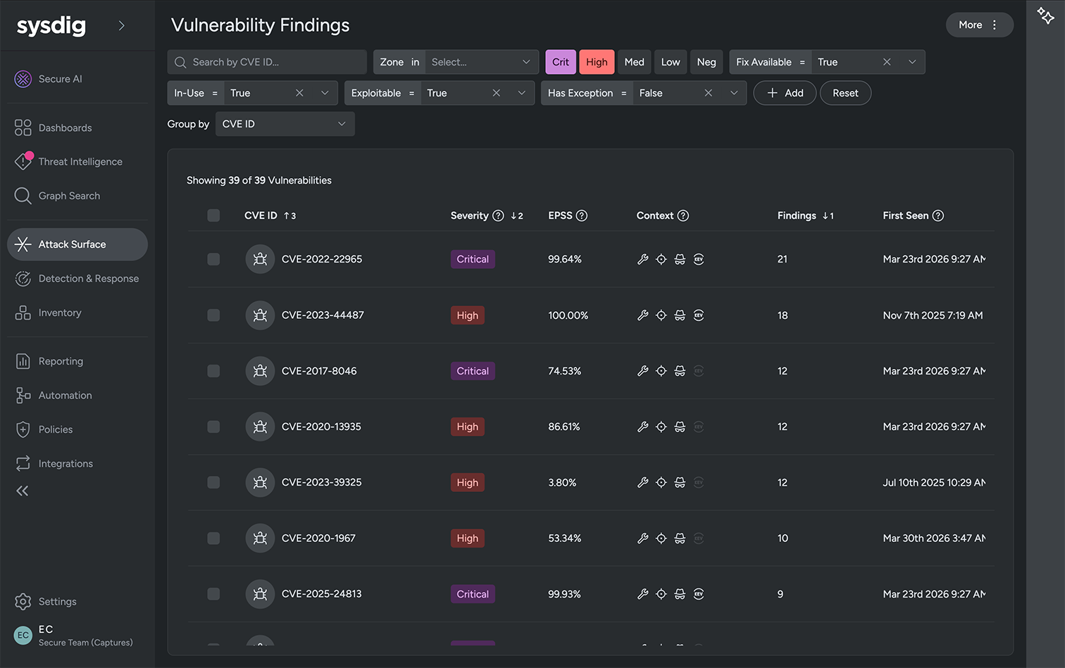 Find and prioritize vulnerabilities