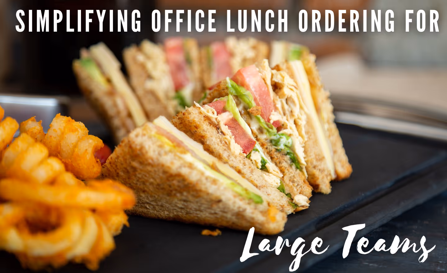 Simplified large team office lunch ordering platform managing diverse dietary needs and preferences efficiently