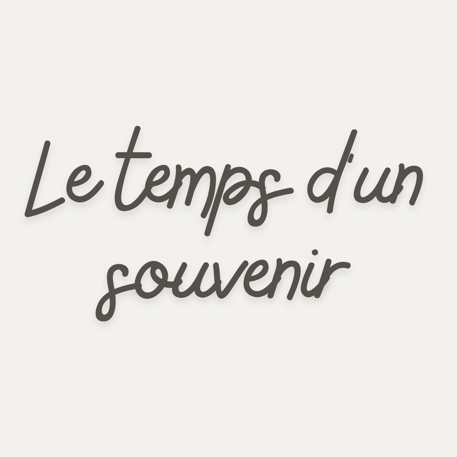 Logo le temps d'un souvenir