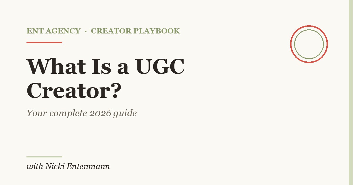 Creator filming a product review on a phone for a brand's UGC content