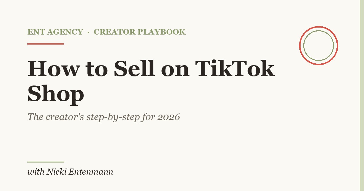 Creator filming a shoppable TikTok video with a product tagged for TikTok Shop