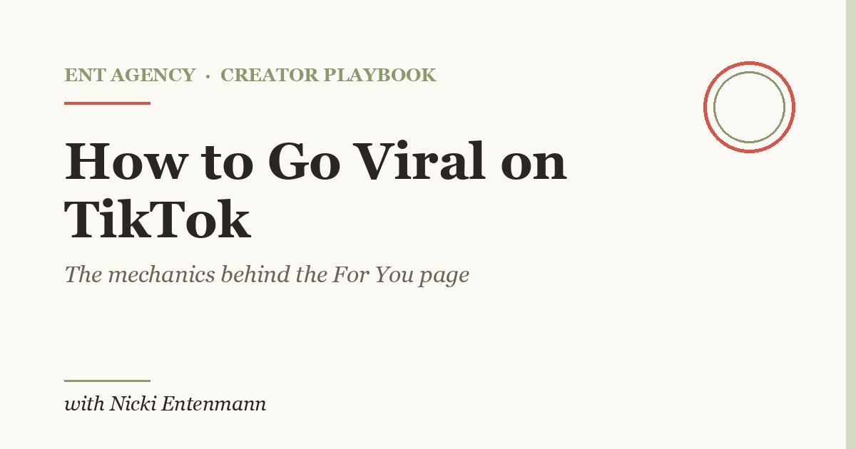 Creator reviewing TikTok analytics showing a spike in views and completion rate