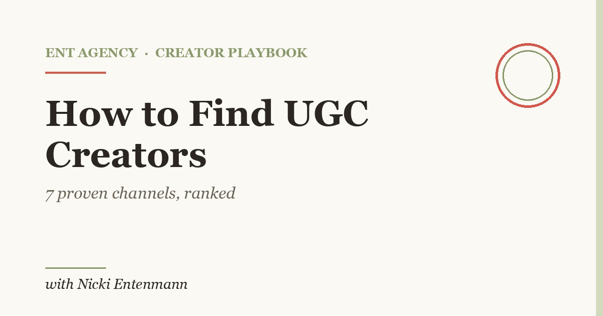 Brand marketer reviewing UGC creator portfolios on a laptop to shortlist candidates