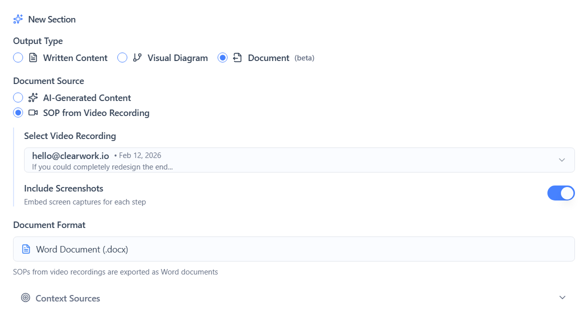 Turn Recordings Into SOPs
