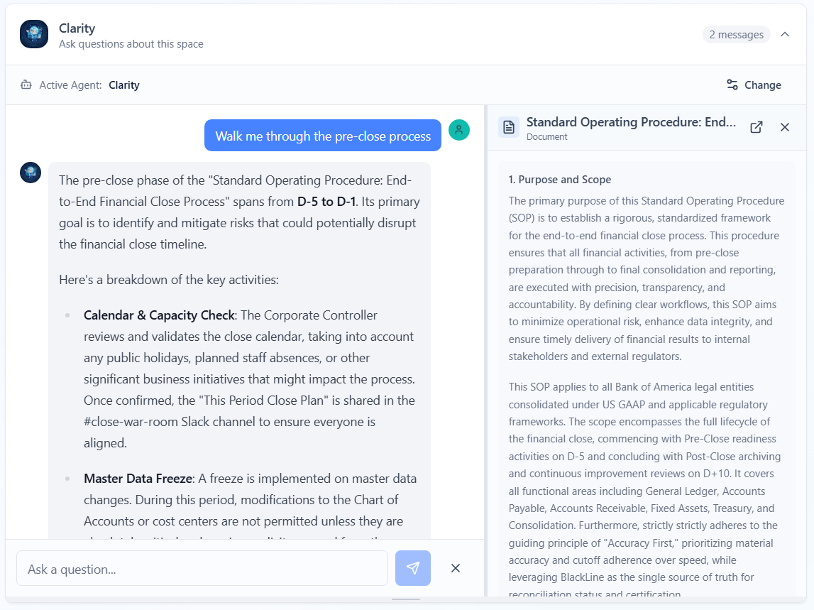 ClearWork AI Enterprise Search with citations