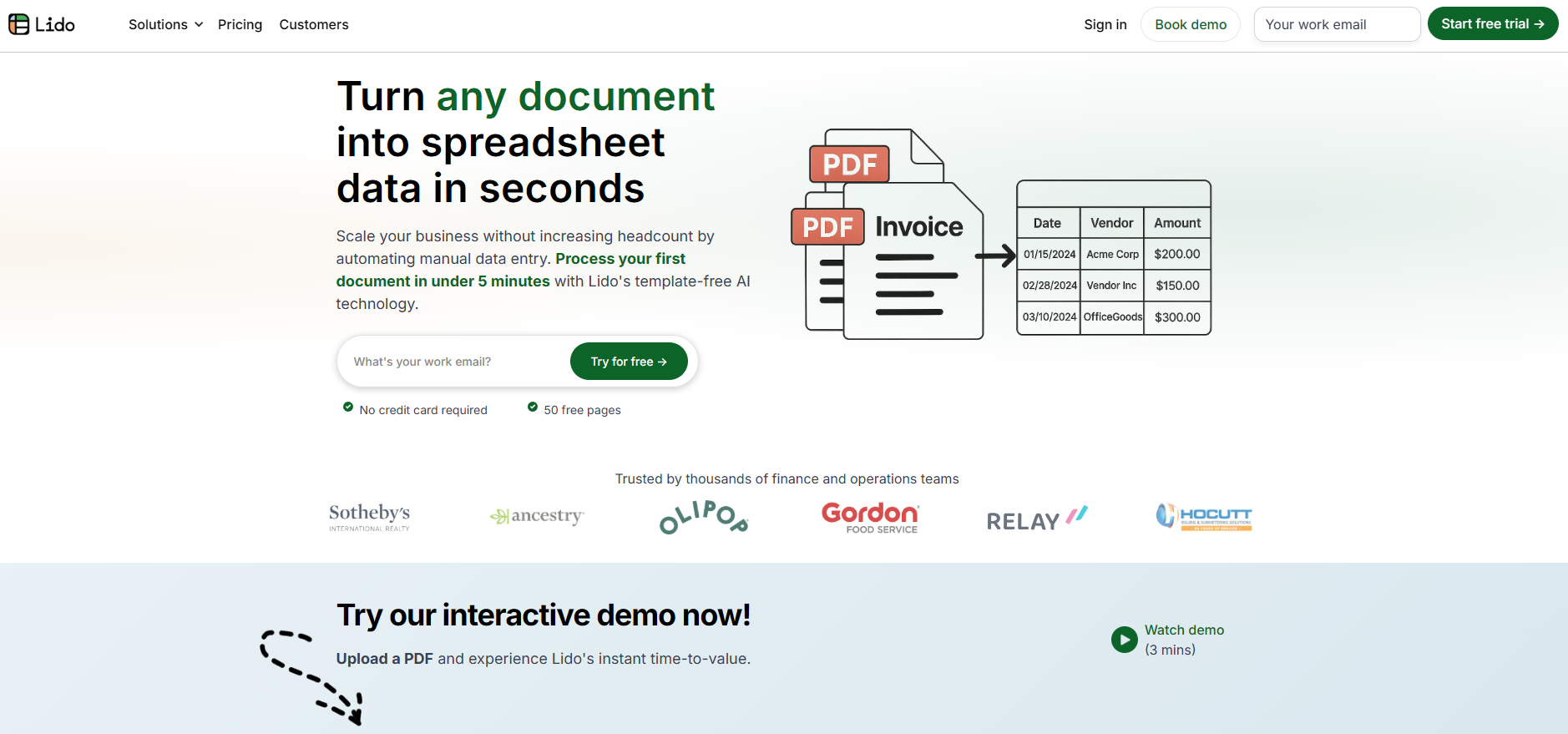 invoice ocr solution