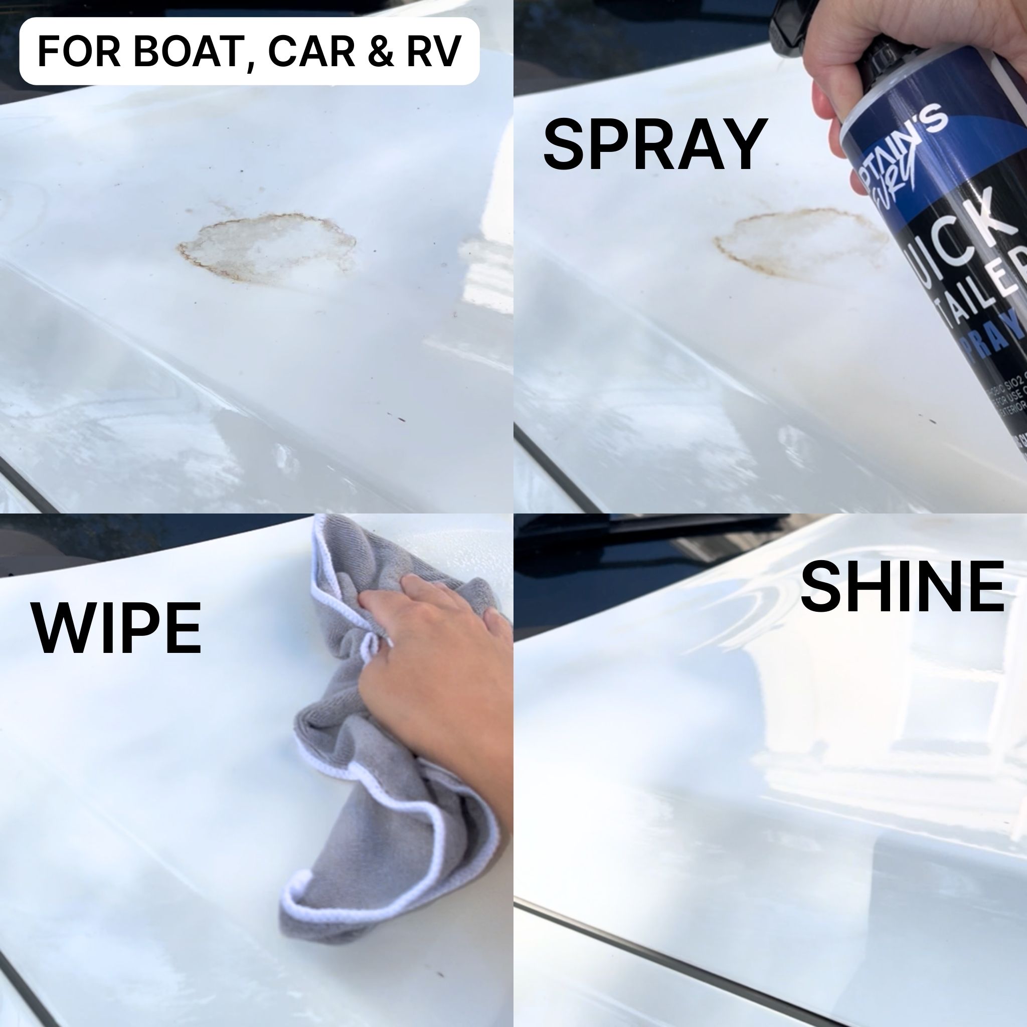 Captain's Fury Quick Detailer Spray