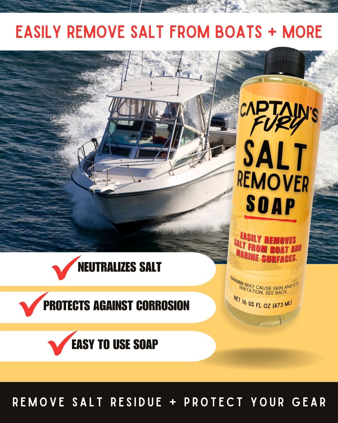 Captain's Fury Salt Remover Soap
