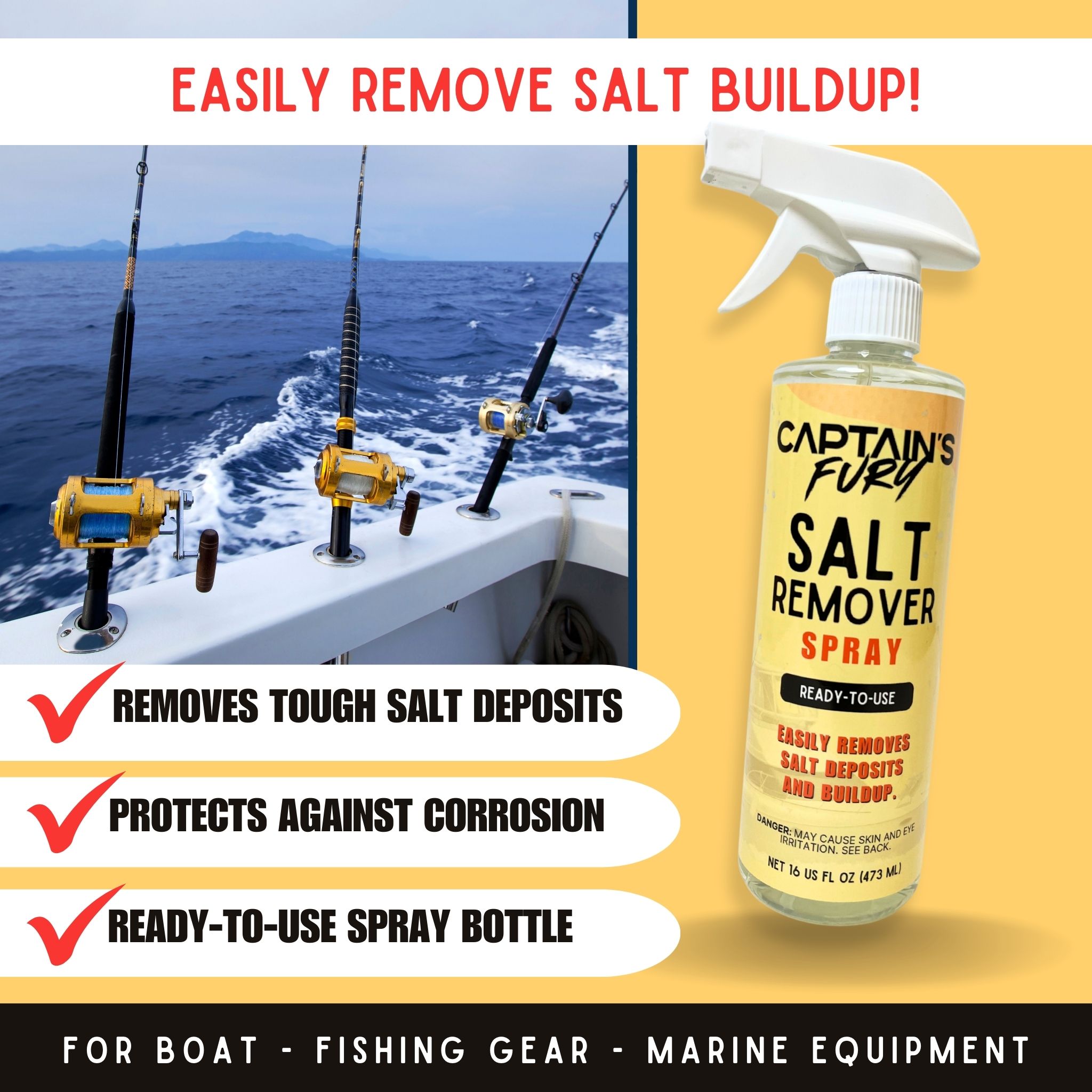 Captain's Fury Salt Remover Spray