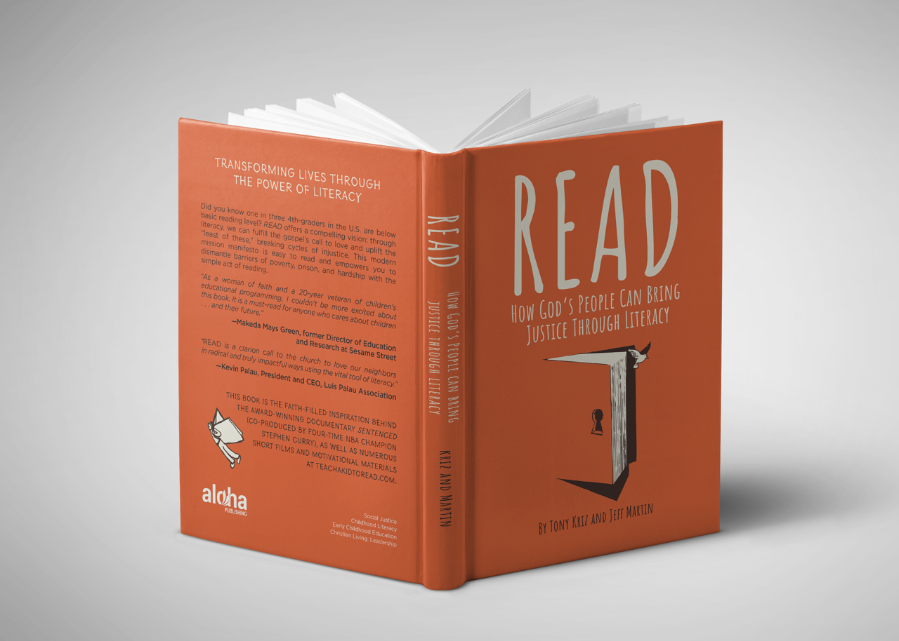 A photograph of the book "READ" 