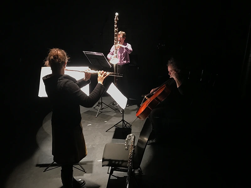 Ensemble Reflexion K auf der Bühne