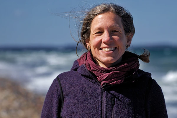 Angela Fuß an der Ostsee