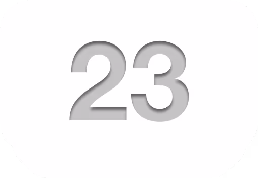 icon representing a website with 23 sections