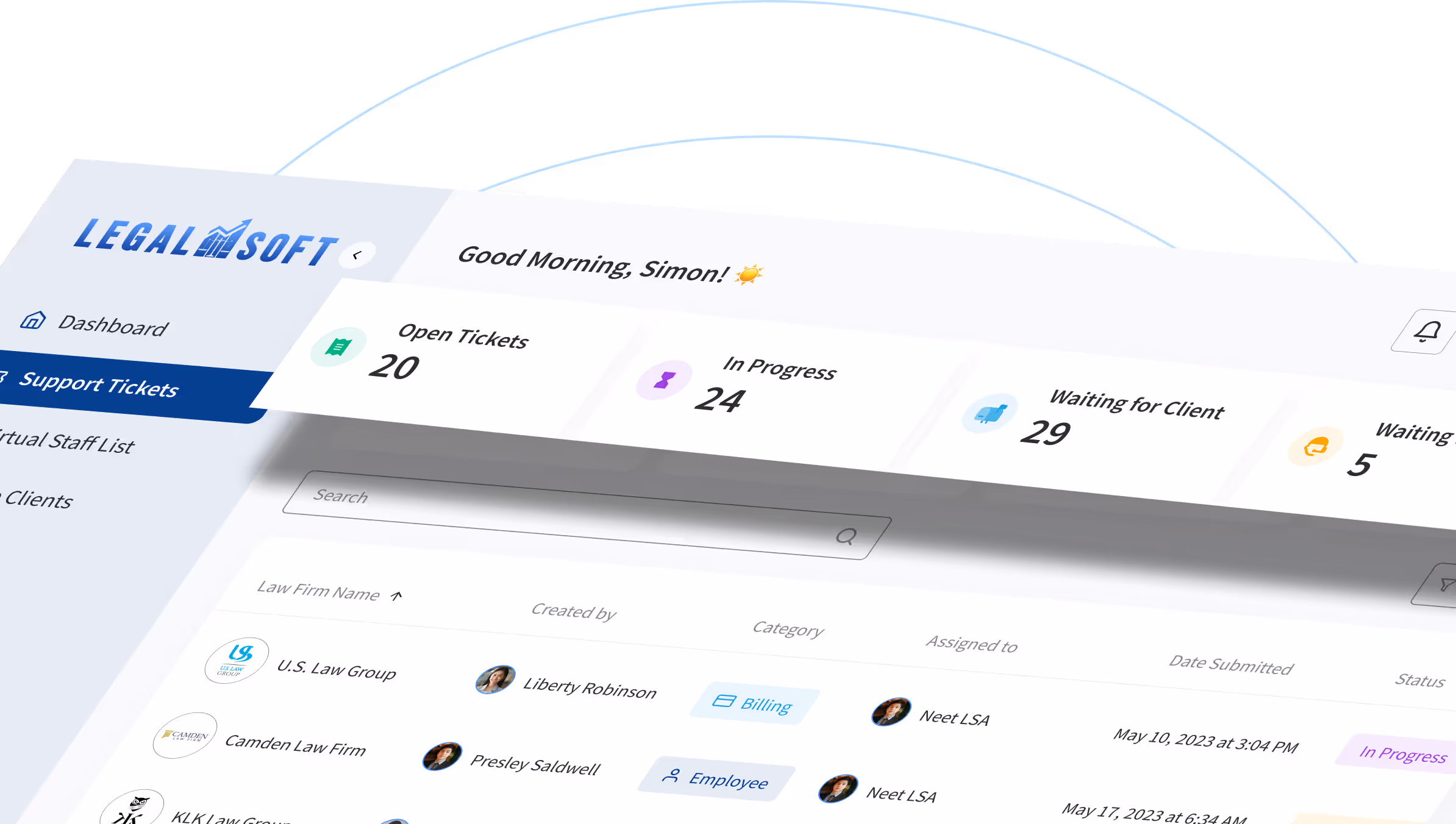 Legal Soft Dashboard Photo