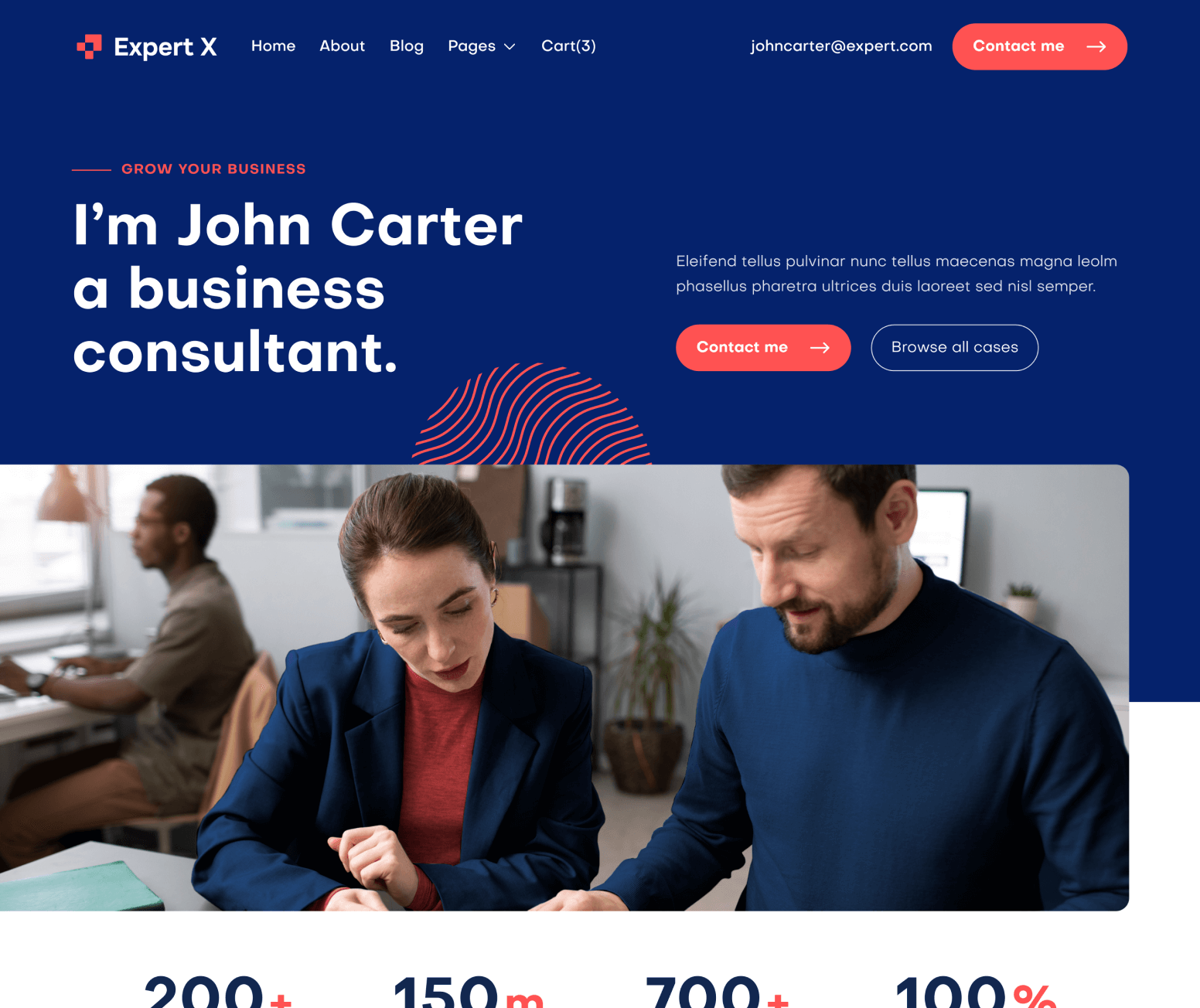 Expert X - Home V2 Page - Business Coach Webflow Template