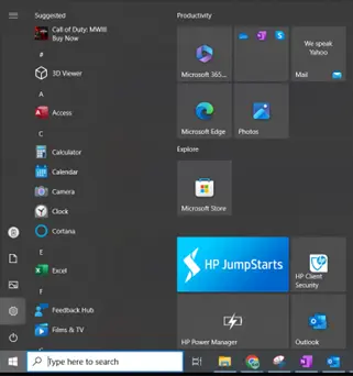 Windows Start Menu