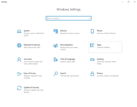 Windows Settings
