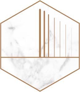 A few vertical lines that start in the middle and go to the right. The middle line is a little bit thick and fully visible, and as the lines continue to the right side the distance between them gets further apart and they get skinnier and more difficult to see.