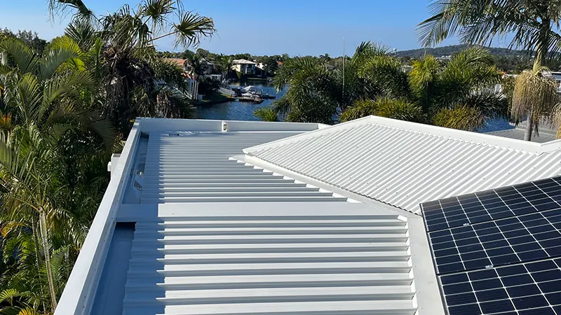 Sunshine coast replaced roof with solar panels