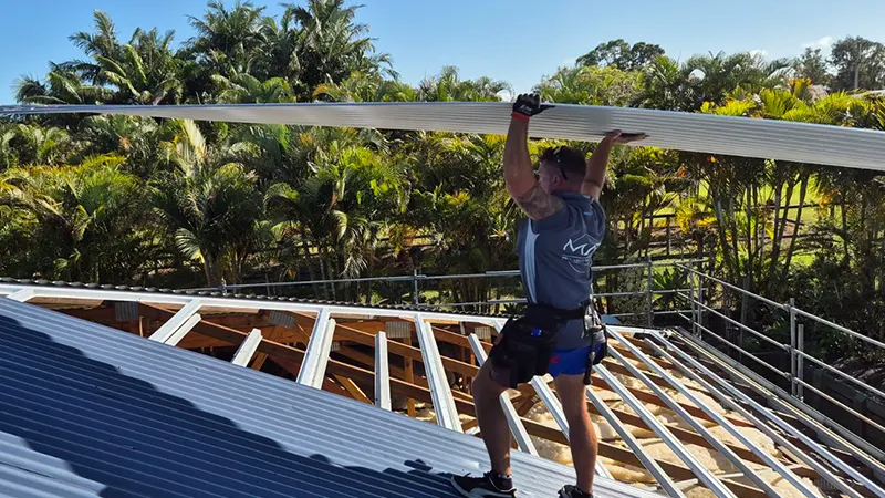 Metal Armour Roofing team constructing a new roof
